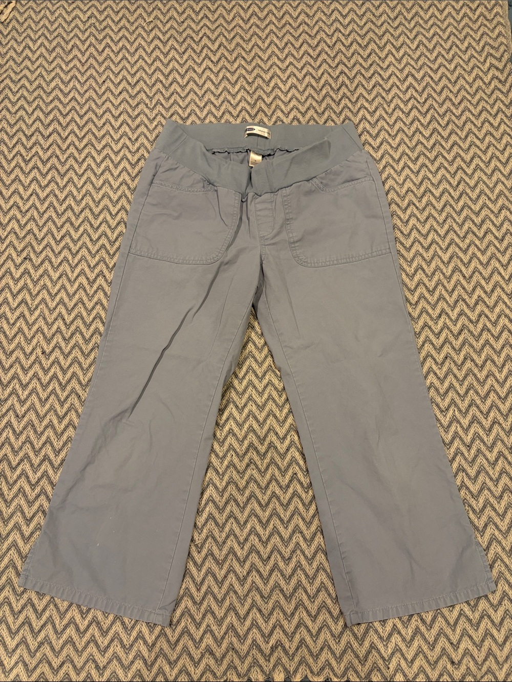 Old Navy Maternity Slate Blue Pull-On Pants